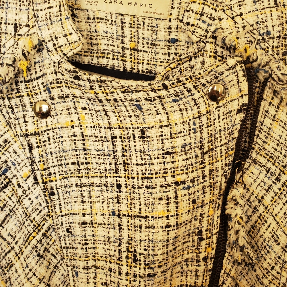 Zara Basic Woven Jacket Size Medium - image 4
